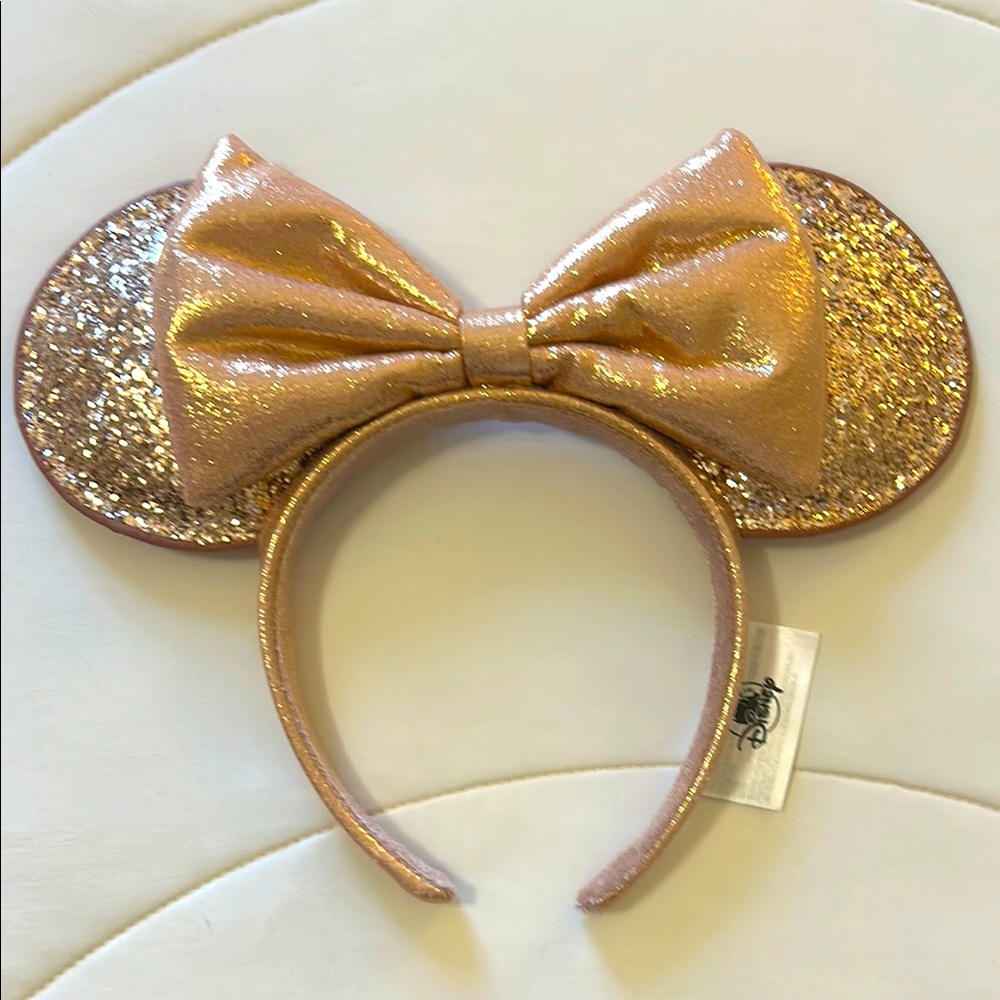 Disney Rose Gold Glitter Mouse Ears